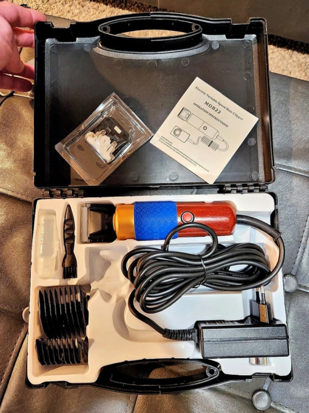 New MDB22 Heavy Duty Electric Variable Speed Dog Hair Clipper Set